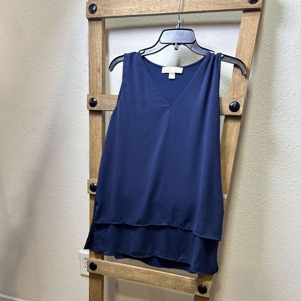 MICHAEL Michael Kors Navy sleeveless blouse